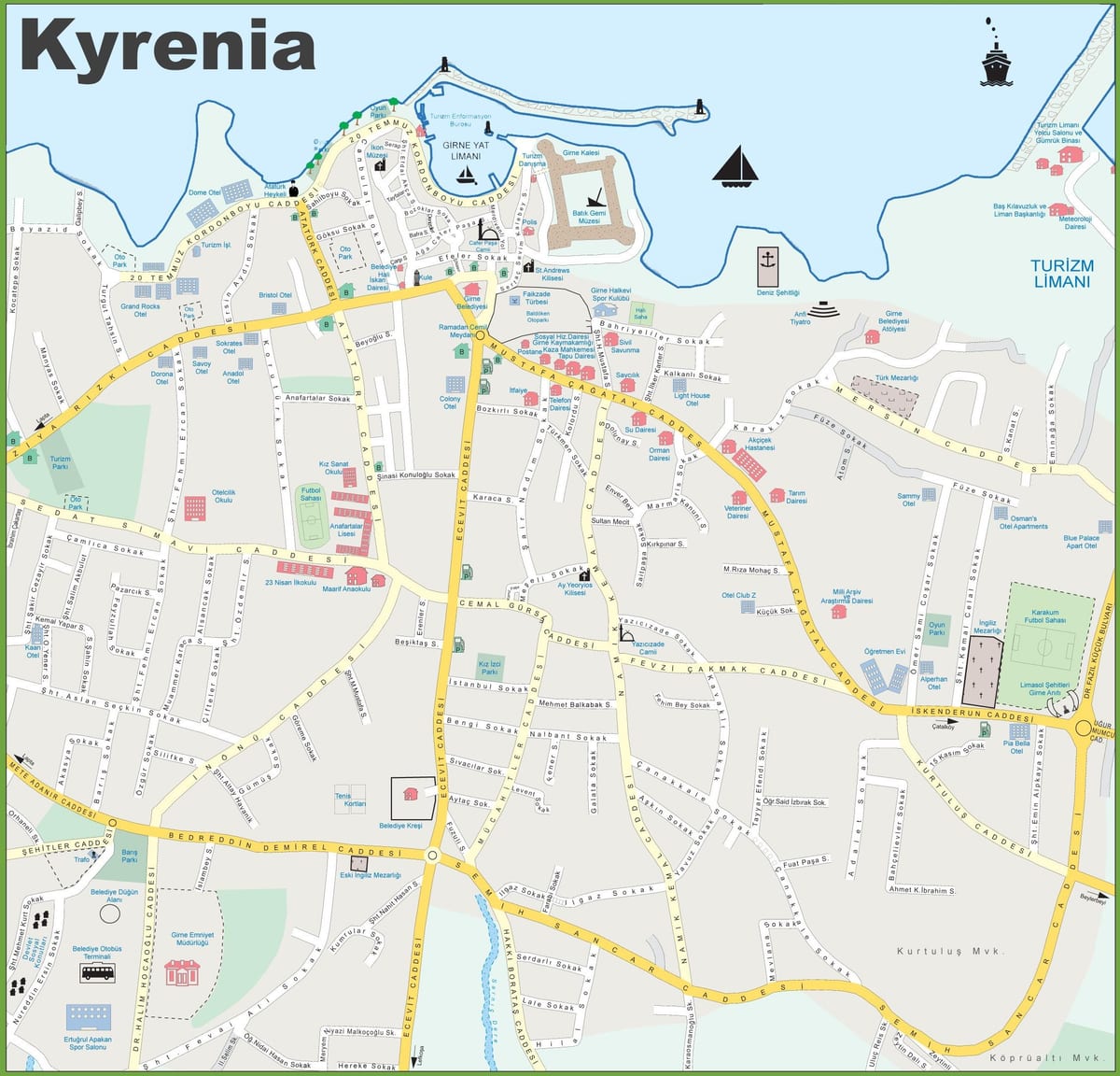 Kuzey Kıbrıs Girne göster