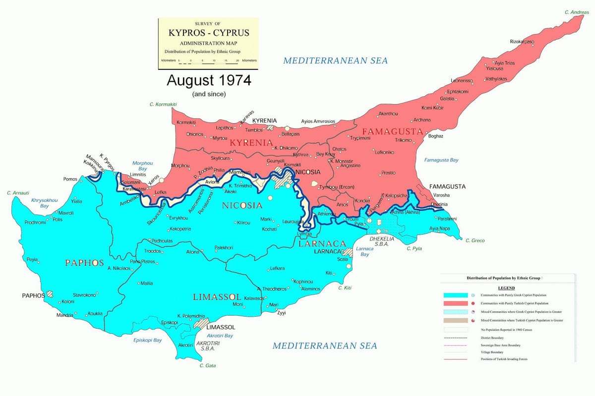 Kıbrıs harita bölümü