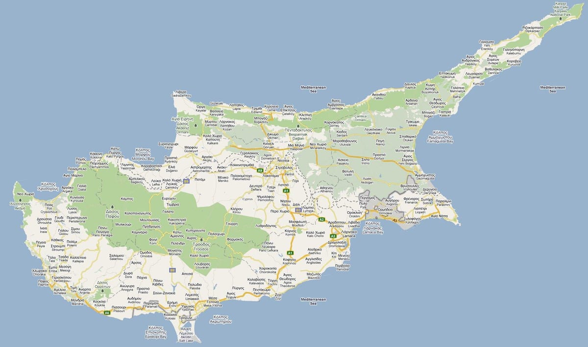 peyia, Kıbrıs sokak haritası