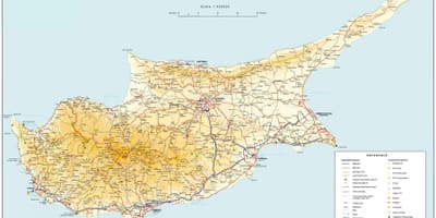 E4 Kıbrıs haritası 