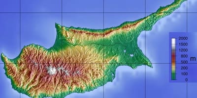 Kıbrıs Dağları haritası 