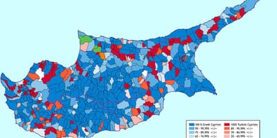 Kıbrıs haritası etnik
