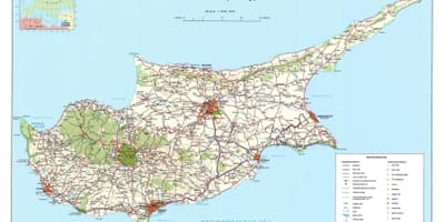 Kıbrıs gezi haritası 