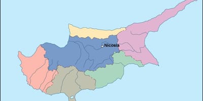Kıbrıs vektör harita 