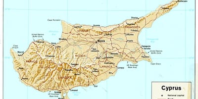 Kıbrıs kıta haritası 