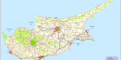 Yol Kıbrıs haritası 