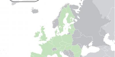 Avrupa haritası Kıbrıs gösteriliyor 