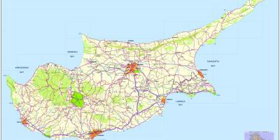 Yol Kıbrıs haritası 