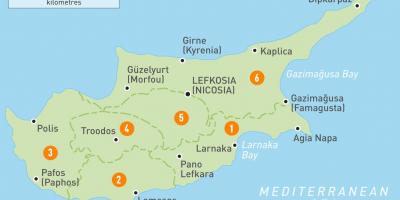 Kıbrıs haritası ülke